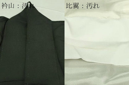 平和屋着物■豪華黒留袖 刺繍 尾長鳥花文 金銀彩 正絹 逸品 DABA9776sf
