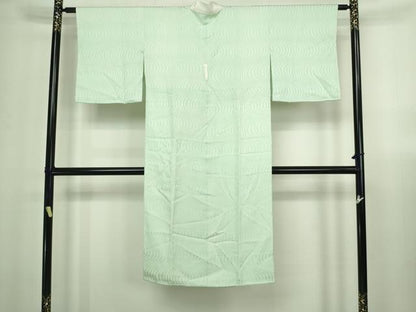 平和屋着物■長襦袢 袷 流水地紋 正絹 逸品 DABA9797sf