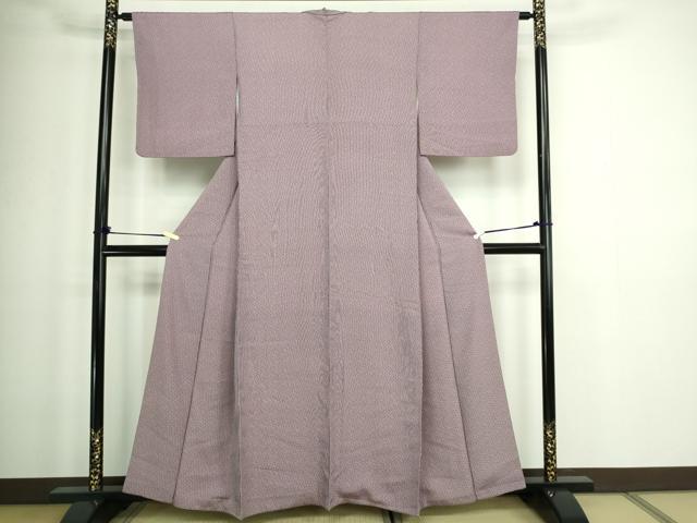平和屋着物■上質な小紋 間道 正絹 逸品 DABA9892sf