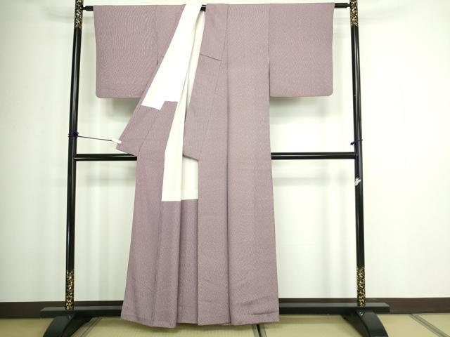 平和屋着物■上質な小紋 間道 正絹 逸品 DABA9892sf