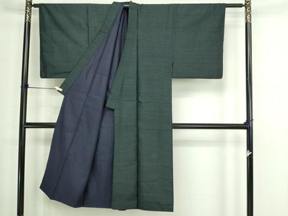 平和屋着物■男性　80亀甲　総詰め　正絹　逸品　DABA9894sf