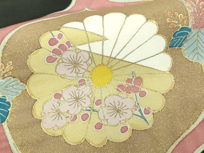 平和屋着物■豪華黒留袖 駒刺繍 舞花文 金彩 正絹 逸品 DABA9896sf