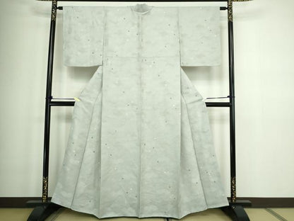 平和屋着物■上質な小紋 絞り 雲重ね亀甲文 正絹 逸品 DABA9897sf