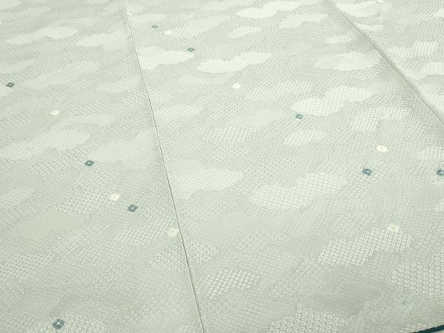 平和屋着物■上質な小紋 絞り 雲重ね亀甲文 正絹 逸品 DABA9897sf