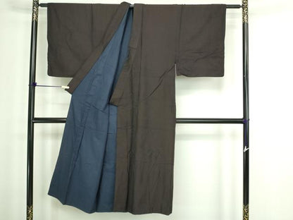 平和屋着物■男性 紬 縞 正絹 逸品 DABA9906sf