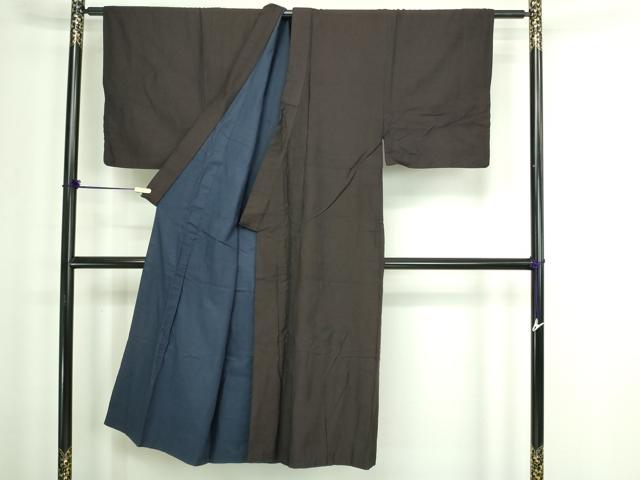 平和屋着物■男性 紬 縞 正絹 逸品 DABA9906sf