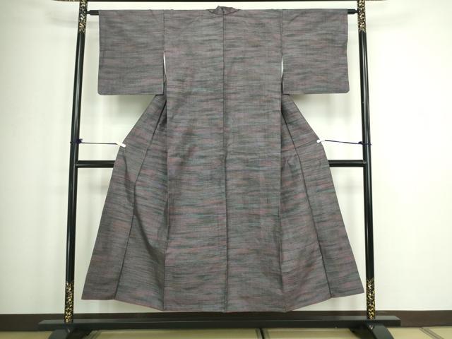平和屋着物■上質な紬 横段文 正絹 逸品 DABA9911sf