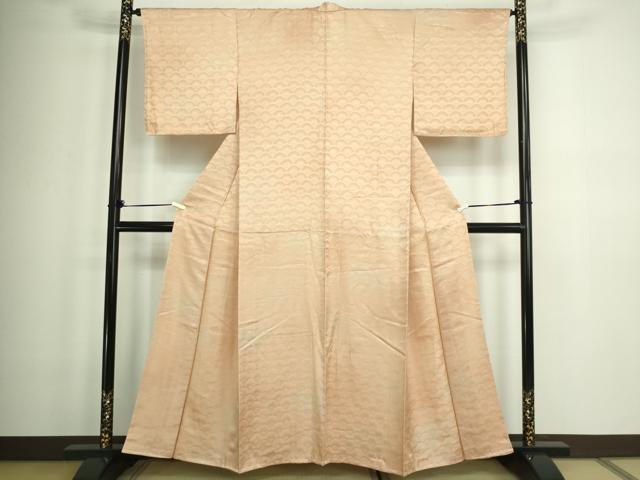 平和屋着物■上質な小紋 青海波文 暈し染め 正絹 逸品 DABA9919sf