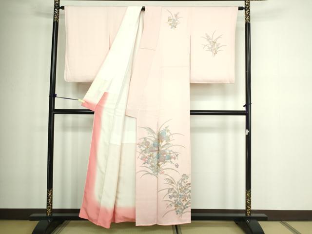 平和屋着物■訪問着 草花文 金銀彩 正絹 逸品 DABA9998sf