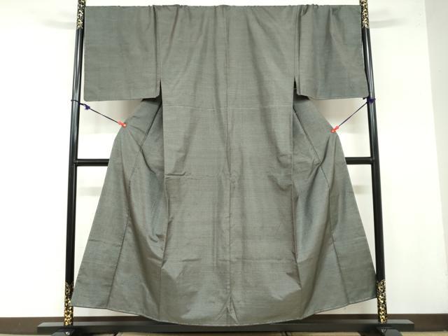 平和屋着物●男性　本場大島紬　アンサンブル　長羽織　120亀甲　総詰め　キングサイズ　正絹　逸品　未使用　DABB0013ud