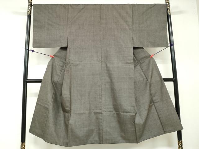 平和屋着物●男性　本場大島紬　アンサンブル　7マルキ　羽裏：鷹　正絹　逸品　DABB0015ud