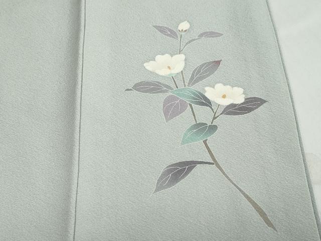 平和屋着物○訪問着 友禅 作家物 枝花文 正絹 逸品 DABB0034ud