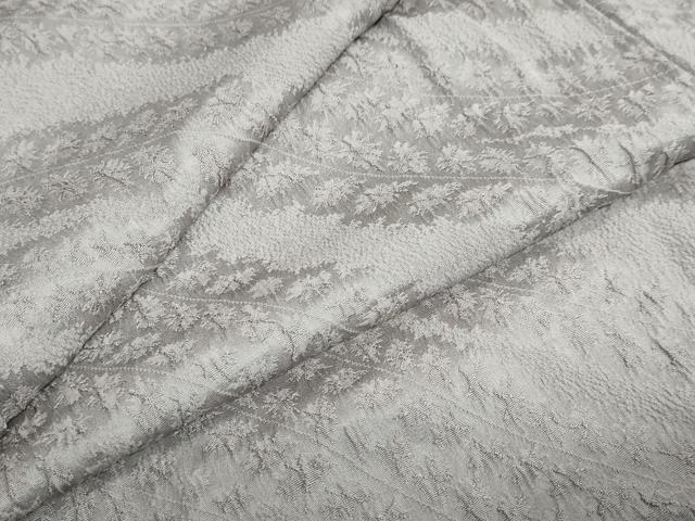 平和屋着物●上質な色無地 絞り 茶鼠色 正絹 逸品 DABB0049ud