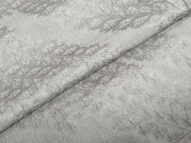 平和屋着物●上質な色無地 絞り 茶鼠色 正絹 逸品 DABB0049ud