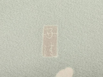 平和屋着物●訪問着 友禅 作家物 枝椿文 暈し染め 正絹 逸品 DABB0056ud