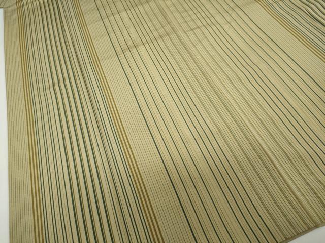平和屋着物●上質な小紋 縞 正絹 逸品 DABB0062ud