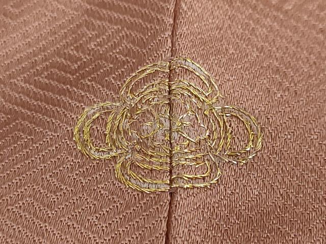 平和屋着物●訪問着　駒刺繍　枝葉文　暈し染め　金彩　正絹　逸品　DABB0082ud