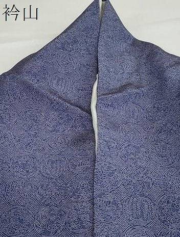 平和屋着物●江戸小紋　草花丸文　松屋扱い　正絹　逸品　DABB0111ud
