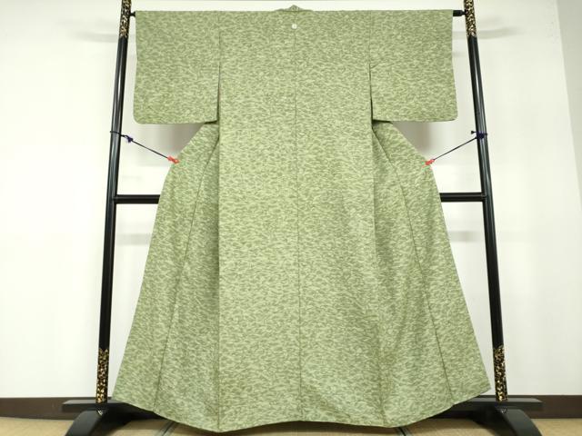 平和屋着物●上質な小紋　霞文　正絹　逸品　DABB0118ud