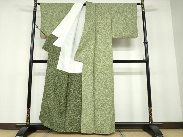 平和屋着物●上質な小紋　霞文　正絹　逸品　DABB0118ud