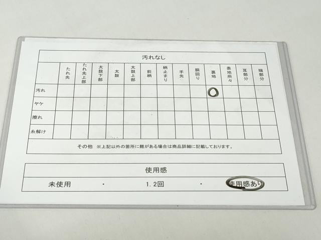 平和屋着物◎六通柄袋帯　亀甲洋花文　黒地　金銀糸　正絹　逸品　DABB0170ud