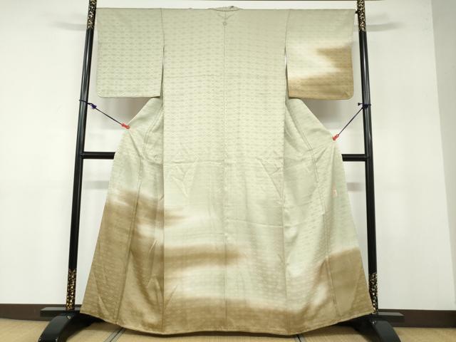 平和屋着物●訪問着 作家物 花菱霞文 暈し染め 正絹 逸品 未使用 DABB0297ud