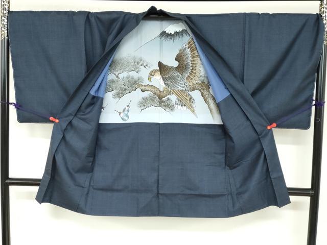 平和屋着物●男性 本場大島紬 アンサンブル 長羽織 100亀甲 総詰め 伊村絹織物謹製 証紙付き キングサイズ 正絹 逸品 未使用 DABB0305ud
