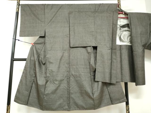 平和屋着物●男性 本場大島紬 アンサンブル 長羽織 100亀甲 総詰め 正絹 逸品 DABB0309ud