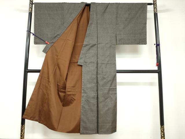 平和屋着物●男性 本場大島紬 アンサンブル 長羽織 100亀甲 総詰め 正絹 逸品 DABB0309ud