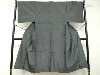 平和屋着物●男性 本場大島紬 アンサンブル 長羽織 抽象文様 正絹 逸品 DABB0310ud