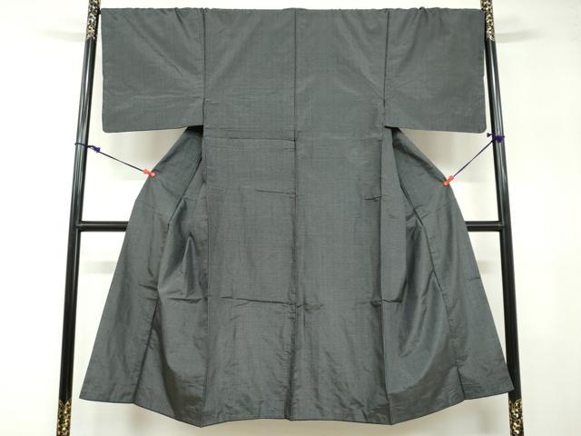 平和屋着物●男性 本場大島紬 アンサンブル 長羽織 抽象文様 正絹 逸品 DABB0310ud