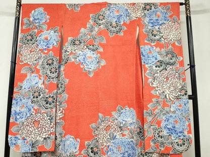 平和屋着物●名門 藤娘きぬたや・総絞り 振袖 乱菊 正絹 逸品 DABB0317ud