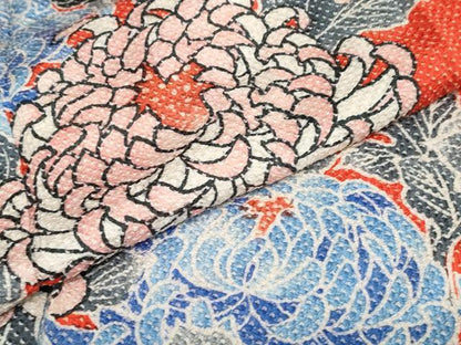 平和屋着物●名門 藤娘きぬたや・総絞り 振袖 乱菊 正絹 逸品 DABB0317ud