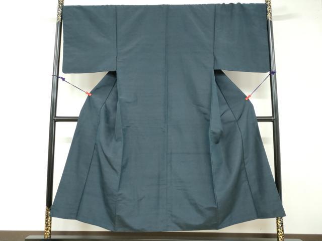 平和屋着物●男性 紬 アンサンブル 長羽織 百入茶色 正絹 逸品 DABB0322ud