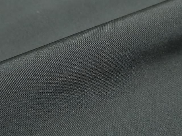平和屋着物●男性 黒紋付 長羽織セット 羽裏：扇面風景文 正絹 逸品 DABB0324ud