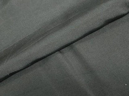 平和屋着物●男性 黒紋付 長羽織セット 羽裏：名所風景文 正絹 逸品 DABB0325ud