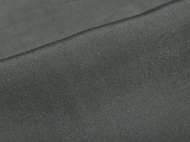 平和屋着物●男性 黒紋付 長羽織セット 羽裏：名所風景文 正絹 逸品 DABB0325ud