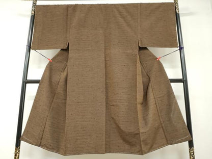 平和屋着物●男性 紬 アンサンブル 長襦袢（無双仕立て）セット 霞文 正絹 逸品 未使用 DABB0329ud