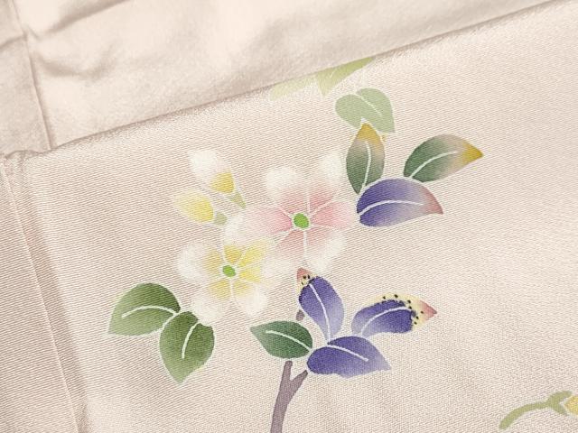 平和屋着物●本加賀友禅作家 南 克治 訪問着 枝花文 暈し染め 正絹 逸品 DABB0333ud