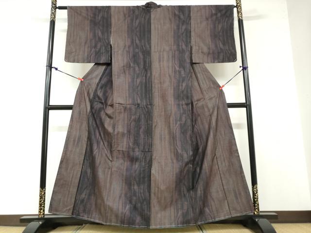 平和屋着物●本場大島紬 9マルキ 霞間道 正絹 逸品 未使用 DABB0335ud
