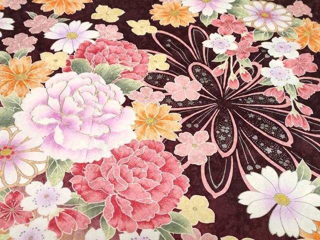 平和屋着物●豪華振袖 駒刺繍 舞花文 暈し染め 銀彩 正絹 逸品 DABB0351ud