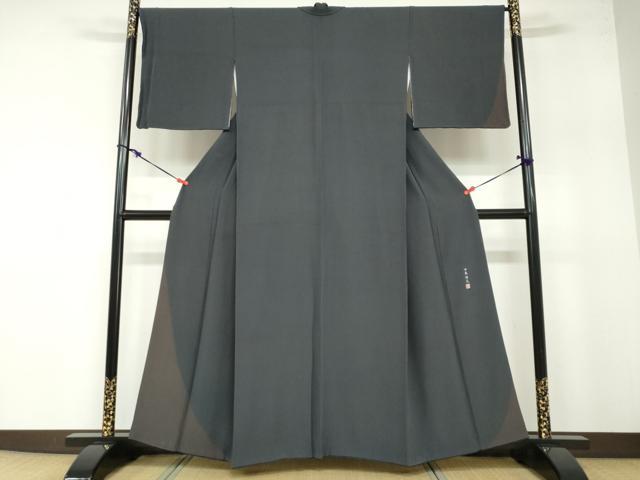 平和屋着物●伝統工芸士 田島輝久 訪問着 変わり縞 工芸染織小いけ謹製 正絹 逸品 DABB0360ud