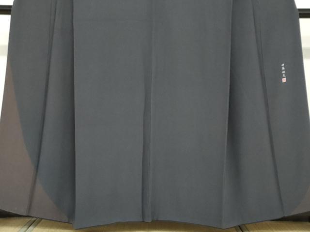 平和屋着物●伝統工芸士 田島輝久 訪問着 変わり縞 工芸染織小いけ謹製 正絹 逸品 DABB0360ud