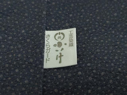 平和屋着物●伝統工芸士 田島輝久 訪問着 変わり縞 工芸染織小いけ謹製 正絹 逸品 DABB0360ud