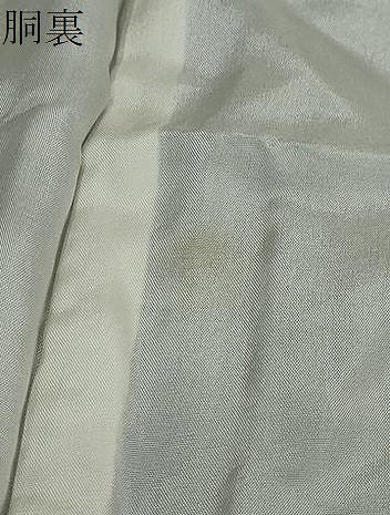 平和屋着物●上質な色無地　鳳凰唐草地紋　藤煤竹色　正絹　逸品　DABB0368ud