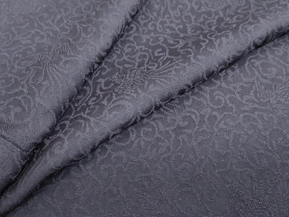 平和屋着物●上質な色無地　鳳凰唐草地紋　藤煤竹色　正絹　逸品　DABB0368ud