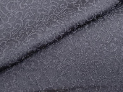 平和屋着物●上質な色無地　鳳凰唐草地紋　藤煤竹色　正絹　逸品　DABB0368ud