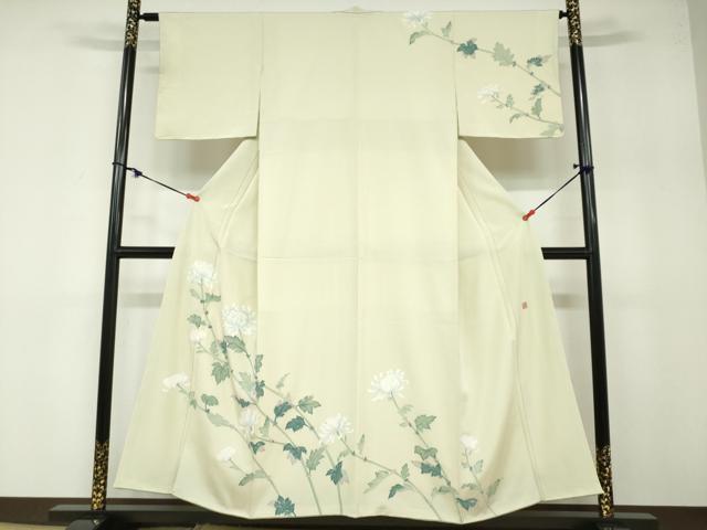 平和屋着物●訪問着 友禅 作家物 乱菊 正絹 逸品 未使用 DABB0369ud