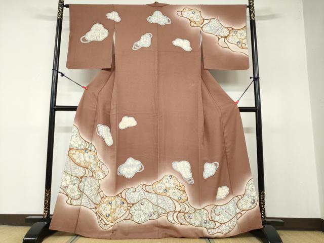 平和屋着物●訪問着 辻が花 暈し染め 正絹 逸品 DABB0376ud