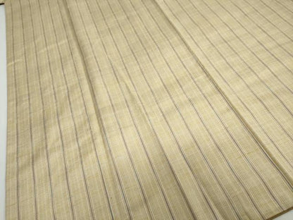 平和屋着物●上質な紬 縞 正絹 逸品 DABB0390ud